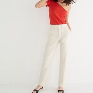 J crew garment dyed cargo pant chino twill natural